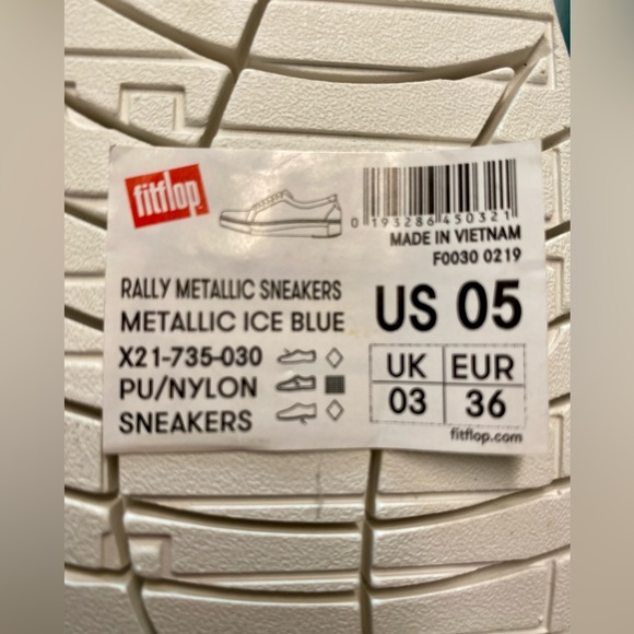 Fitflop Rally Metallic sneakers NWT - Picture 7 of 7